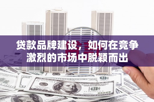平陆贷款品牌建设，如何在竞争激烈的市场中脱颖而出