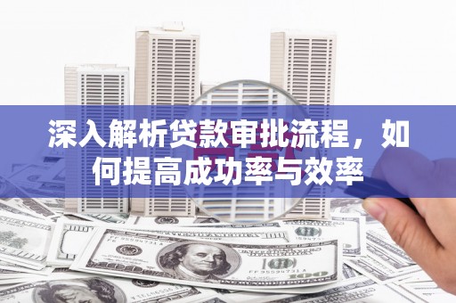 平陆深入解析贷款审批流程，如何提高成功率与效率