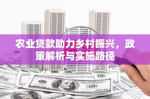 平陆农业贷款助力乡村振兴，政策解析与实施路径