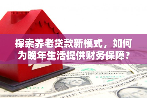 平陆探索养老贷款新模式，如何为晚年生活提供财务保障？