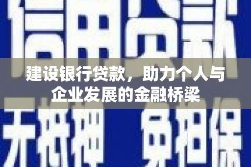 平陆建设银行贷款，助力个人与企业发展的金融桥梁