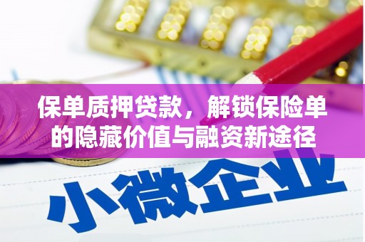平陆保单质押贷款，解锁保险单的隐藏价值与融资新途径