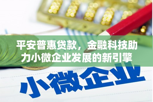 平陆平安普惠贷款，金融科技助力小微企业发展的新引擎
