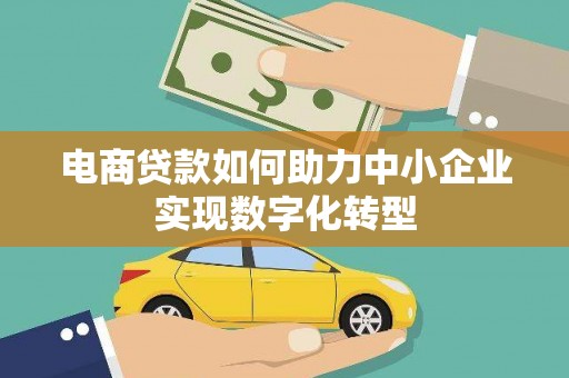 平陆电商贷款如何助力中小企业实现数字化转型