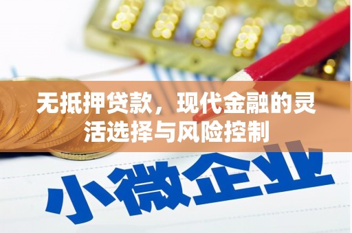平陆无抵押贷款，现代金融的灵活选择与风险控制