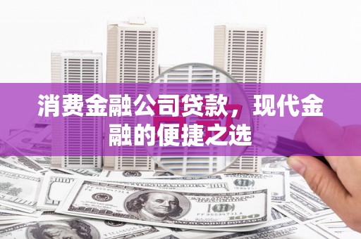 平陆消费金融公司贷款，现代金融的便捷之选