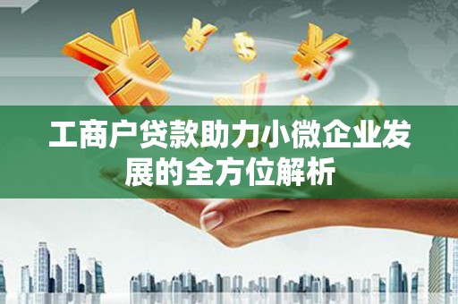 平陆工商户贷款助力小微企业发展的全方位解析