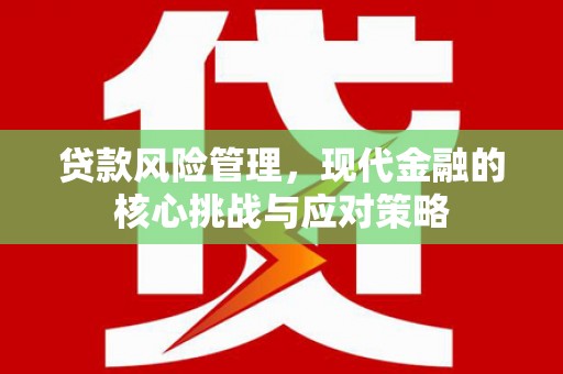 平陆贷款风险管理，现代金融的核心挑战与应对策略