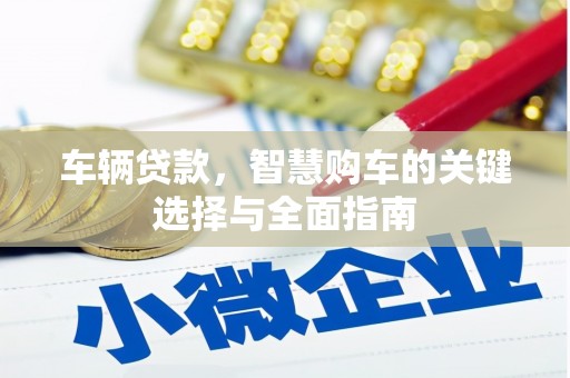 平陆车辆贷款，智慧购车的关键选择与全面指南